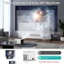 1080P HD Bluetooth Projector ,  Home Movie Projector with Screen, 8000L Outdoor Video Projector with Zoom, Mini Portable Projector Compatible with HDMI,USB, Smartphone,Laptop Image 6