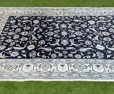 Fine Persian Nain Rug | Hand-Knotted Wool & Silk | 248 x 350 cm / 8.1 x 11.5 ft