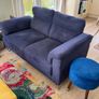 couches 2 and 3 seater Roxy Navy Blue Image 5