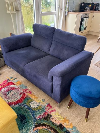 couches 2 and 3 seater Roxy Navy Blue