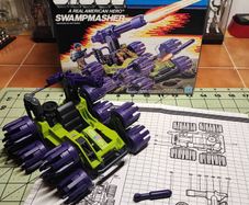 GI JOE Swampmasher with box, blueprint