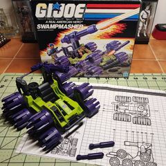 GI JOE Swampmasher with box, blueprint