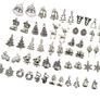 Christmas Tree Mixed Charm Silver Holiday Pendant DIY for Bracelet Necklace Jewelry Making Crafting 54pcs (FREE POSTAGE) Image 4