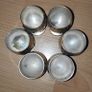 6 silver plated mini goblets with engraved pattern Image 2
