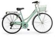 MBM Central Ladies Bike With Basket - Aluminium - Pistachio Green