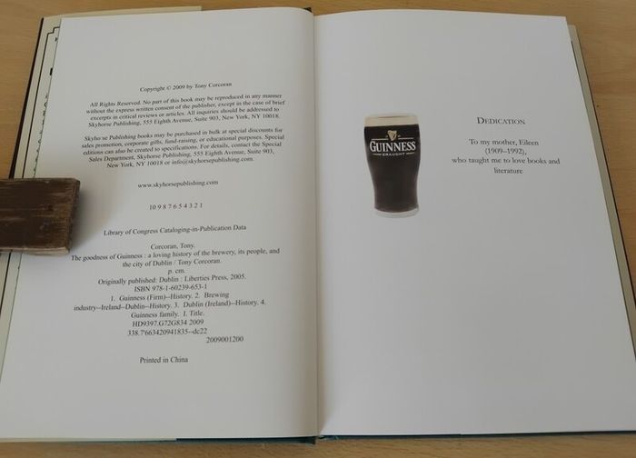 2 x Books on Guinness Family & Brewery: The Silver Salver & The Goodness of Guinness FREEPOST