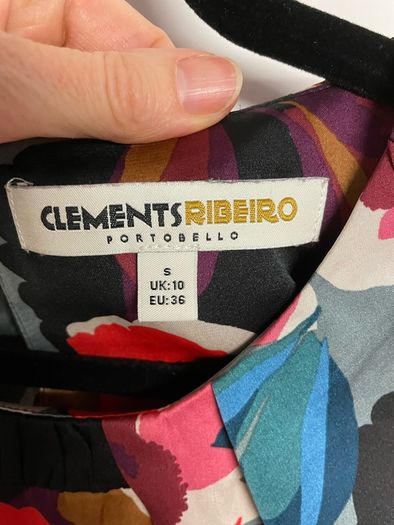 Clements Ribeiro sleeveless blouse, size 10.