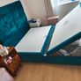 Respa King Size Half-Ottoman Storage Bed Base & Matching Headboar Image 6