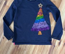 Next navy Christmas sweat top age 12 excellent condition!