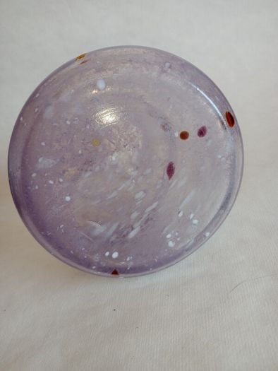 Caithness Scottish Art Glass Swirl Lavender Vase