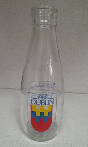 Dublin 1988 Millennium Milk Bottle