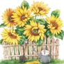 XL Summer autumn birthday Yellow Sunflowers Decorative gift pillar candle summer home decoration Image 5