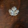 Retro silver leaf brooch Image 2