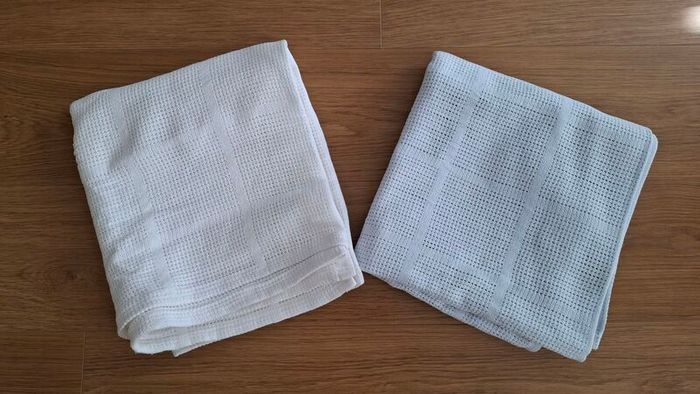 Large Cotton Cellular Baby Blankets