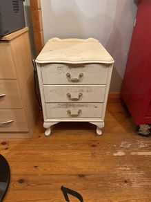 Queen Anne Vintage Locker Nightstand