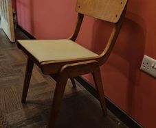 mid century ply stacking chair