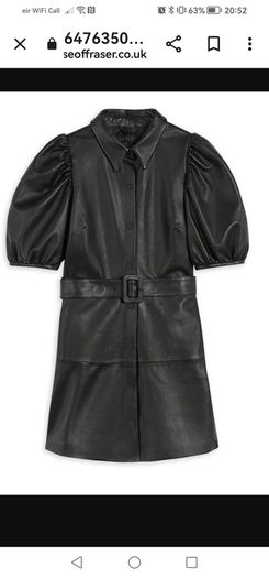 Ted Baker Chrisee Leather Dress UK14-16