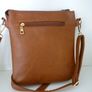 Hand Bag Crossbody Brown Faux Leather Multi Pocket Handbag- Purchased In Carraig Donn Image 7