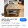 Tables - Neptune Coffee table ( H:45cm, W:65 cm, L:118 cm) with under- shelf Image 6