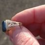 Stunning 9 Carat Gold Hematite Ring Image 5