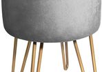 Velvet Dressing Table Stool, Round Vanity Stool with Storange, Bedroom Ottoman Stool with Metal Legs for Home Living Room Fitting Room Bedroom MULTIPLE COLOURS AVAILABLE (FREE POSTAGE)