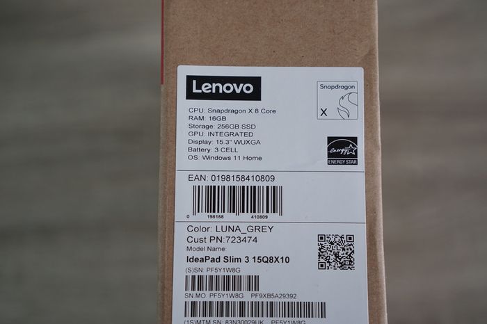 Lenovo IdeaPad Slim 3 15.3" | Snapdragon X | 16GB | 256GB | Premium Care Warranty