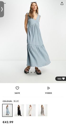 ASOS Blue Midi Dress