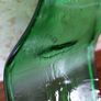 Upcycled Handmade Fused Green Glass Beer Bottles Image 4