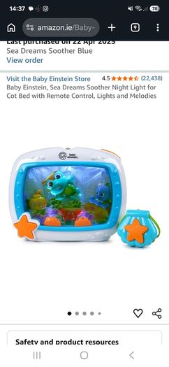 Baby Einstein sea dreams soother