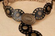Fabulous Leather Look Belt + matching earrings