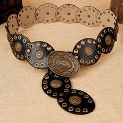 Fabulous Leather Look Belt + matching earrings