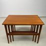 Exquisite Set of Mid Century Danish Nesting Tables by Kai Kristensen Image 2