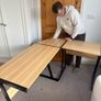 L shaped office/study desk Image 3