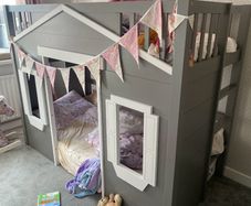 bed/play area or used for bunkbeds