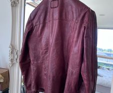 Real Leather jacket- Dark Red - Tigha - New
