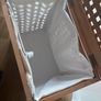 Wooden Laundry Hamper on Wheels as New Image 8
