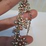 Pink and diamond flowers Necklace Image 6