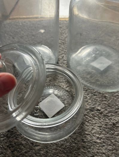 glass jars (3 )