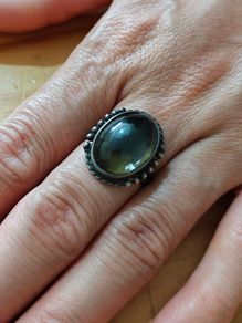 Sterling Silver Ring - Size Q - Stamped for Silver (S31)