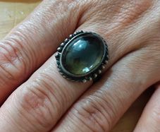 Sterling Silver Ring - Size Q - Stamped for Silver (S31)