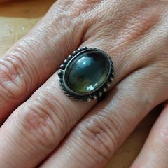 Sterling Silver Ring - Size Q - Stamped for Silver (S31)
