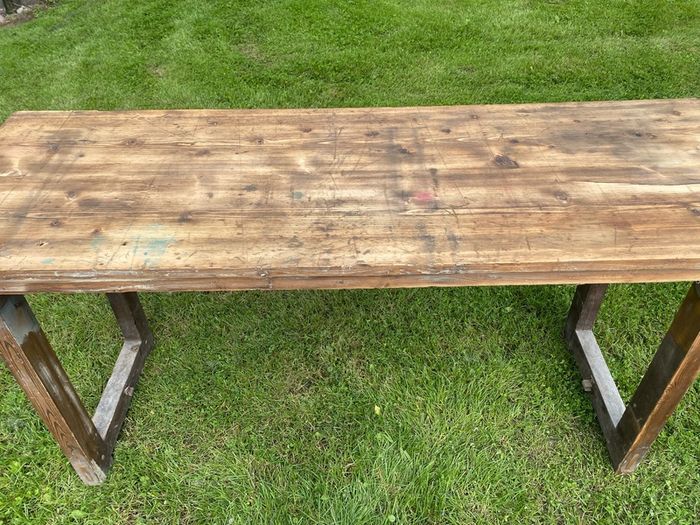 Antique bench table