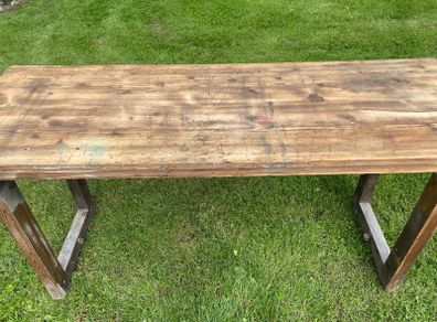 Antique bench table