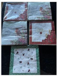 5 Packs Christmas Napkins