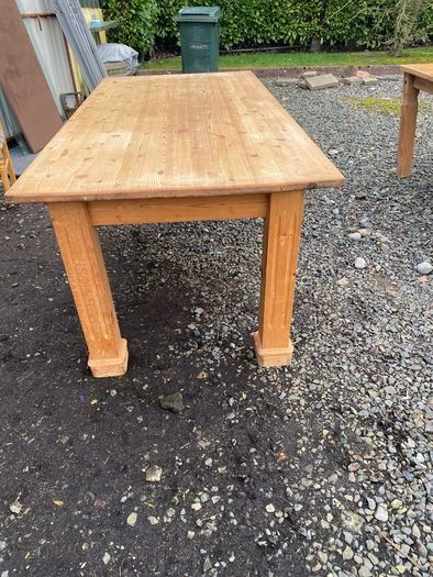 Vintage rustic kitchen table
