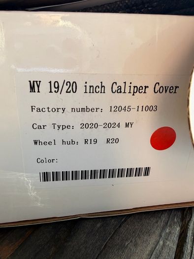 Tesla Model Y Red Aluminium Caliper Covers Brand New