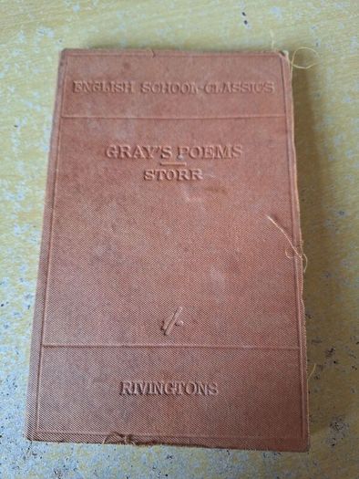 Rare book - Gray's Poems Rivingstone Edition