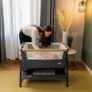 Tutti Bambini CoZee Lite Bedside Crib Charcoal next to me cot Image 2