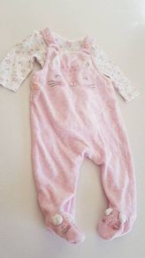Baby Dungarees and Top