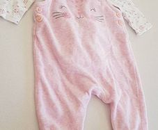 Baby Dungarees and Top